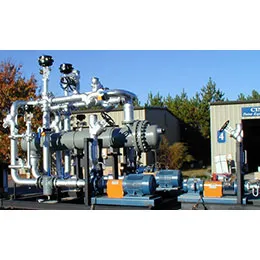 Thermal fluid steam glycol process skids