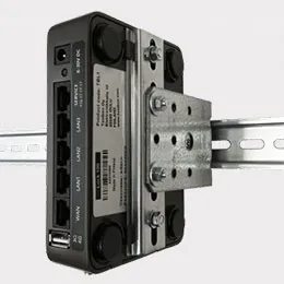 DIN rail mounting bracket