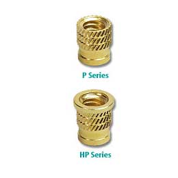 P & HP Series: Press-in Threaded Inserts for Hard Plastics