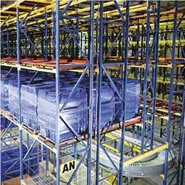 PUSH BACK PALLET RACKING