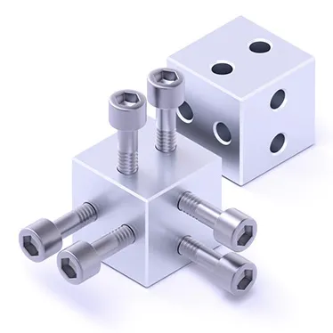 Threaded cube sets|3D model|for construction