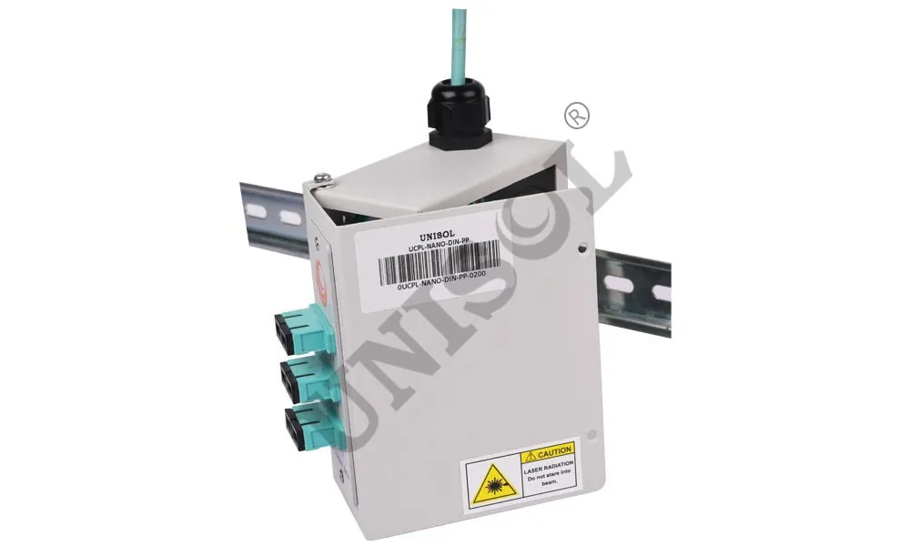 Nano din rail liu | Din rail patch panel | 6 port patch panel | Unisol