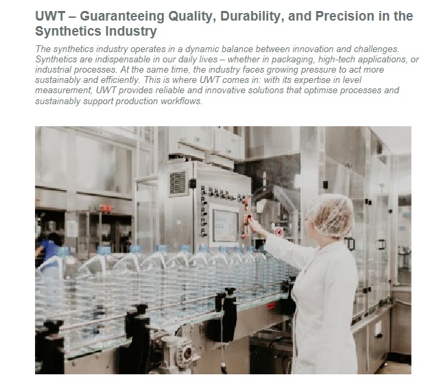 UWT – Guaranteeing Quality, Durability, and Precision in the Synthetics Industry