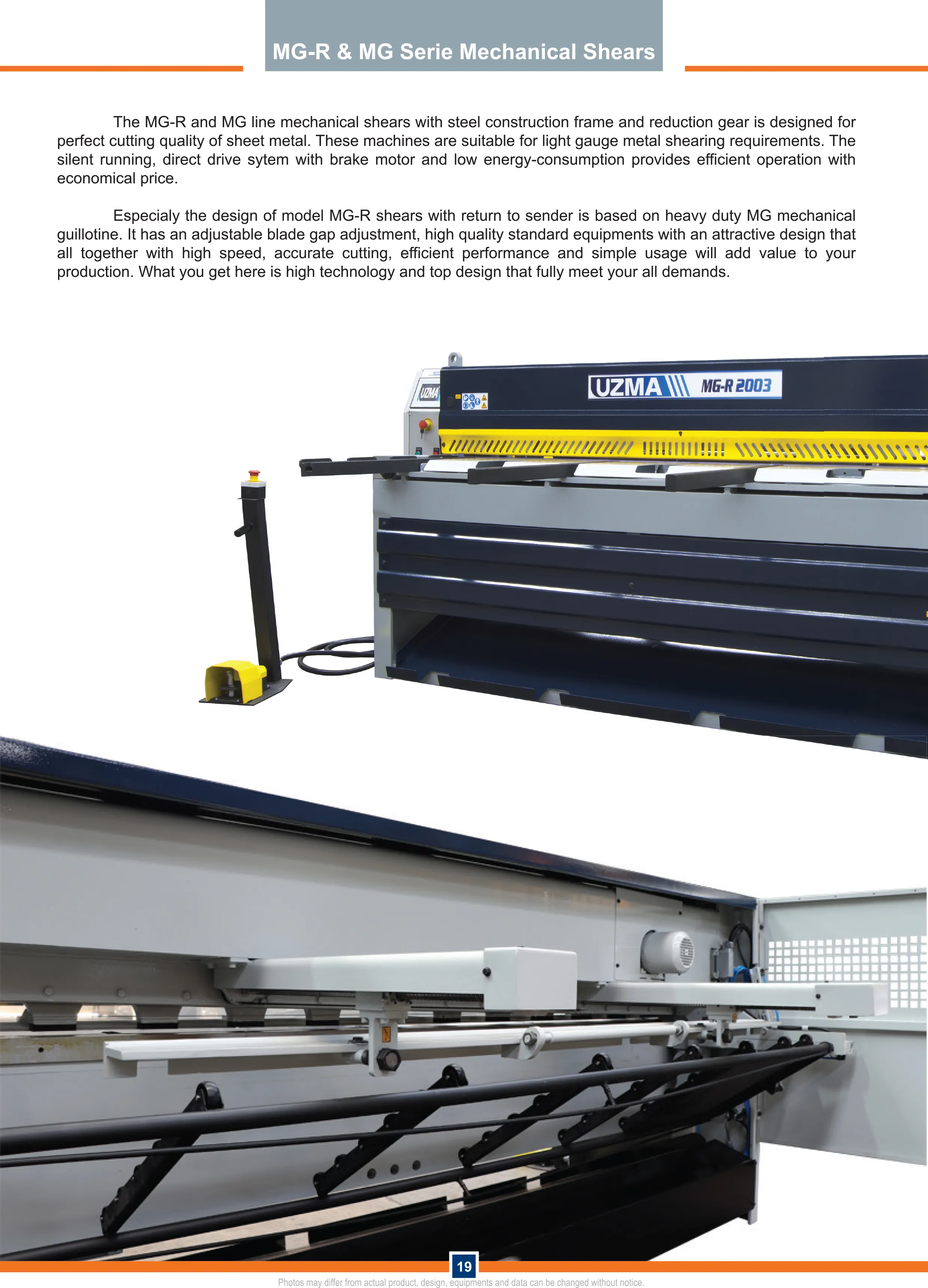 MG-R Line - Uzma Press Brake & Shear
