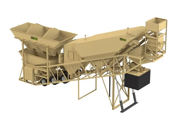 DRY MOBILE CONCRETE BATCH PLANTS