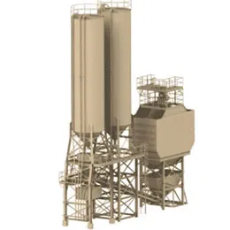 DRY STATIONARY CONCRETE BATCH PLANTS