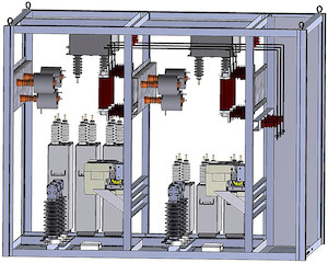 High Voltage AC Power Capacitors-Metal Enclosed Capacitor Banks (MECB)