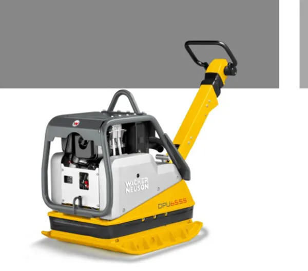 Reversible vibratory plates - comfortable and powerful