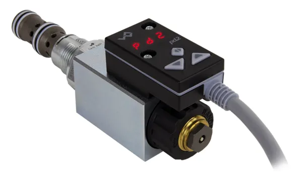 Solenoid coil with integrated amplifier electronics MP-P1