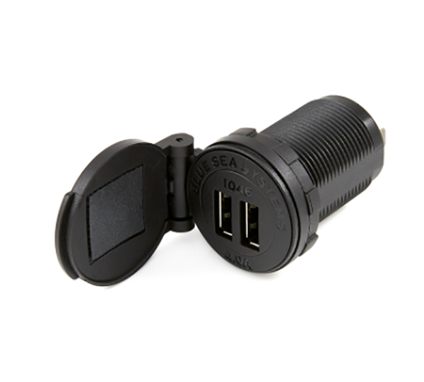 Blue Sea Systems 1038B Contura Switch Mount USB Charger