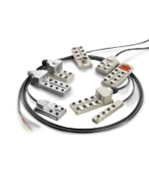Sensor-actuator distribution boxes