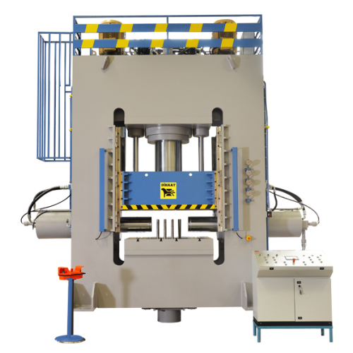 Multifunctional monoblock hydraulic press 600 + 250 + 250 ton