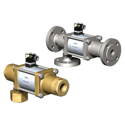 MK and FK DR Series from Co-Ax Valves are 3-2 way direct actuated coaxial valves